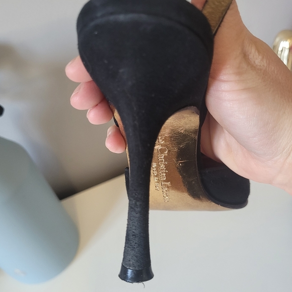 Christian LaCroix Vintage Slingback Heels, GUC, Size 38 - Picture 4 of 9